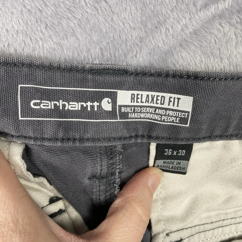 Carhartt Force Pants Men's 36x30 Gray Relaxed Fit Cargo Gorpcore Utililty